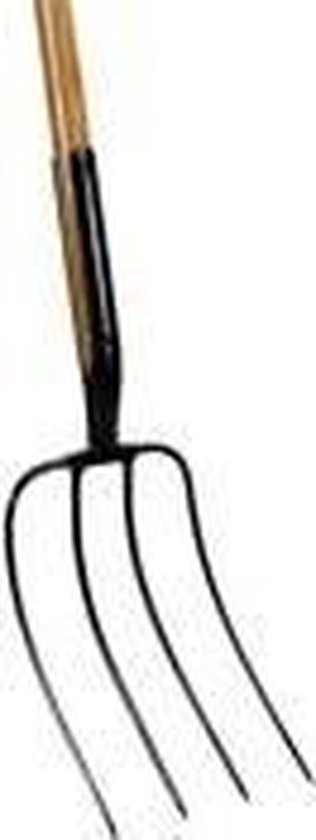 Talen Tools Mestvork 4 tanden vaste veer met steel en T-handvat 85cm breedte 22cm van Talen Tools