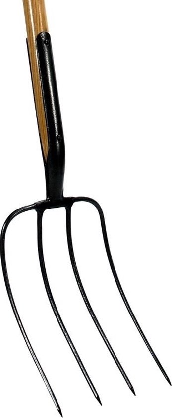 Talen Tools - Mestvork - 4 tanden - Vaste veer - Steel 100 cm van Talen Tools