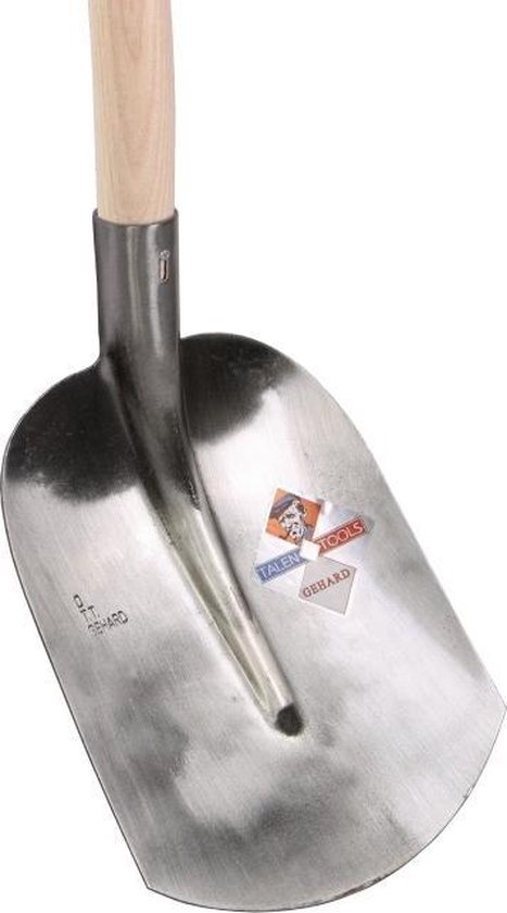 Talen Tools - Schepbats - Maat 0 - Blank gepolijst - Essenhouten steel - 100 cm van Talen Tools