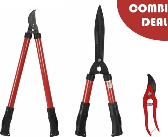 Talen Tools - Snoeiset - 3-delig - Takkenschaar, heggenschaar en snoeischaar - Koolstofstaal van Talen Tools