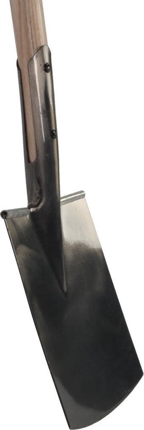 Talen Tools - Spade - Met opstapje - Blank gepolijst - Essenhouten steel - 90 cm van Talen Tools
