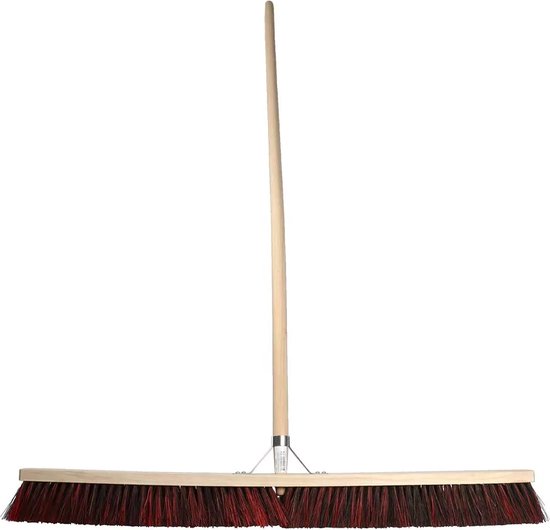 Talen Tools – Straatbezem – Arenga/Kunststof – 100 cm – Ergonomisch – Essenhouten steel van Talen Tools