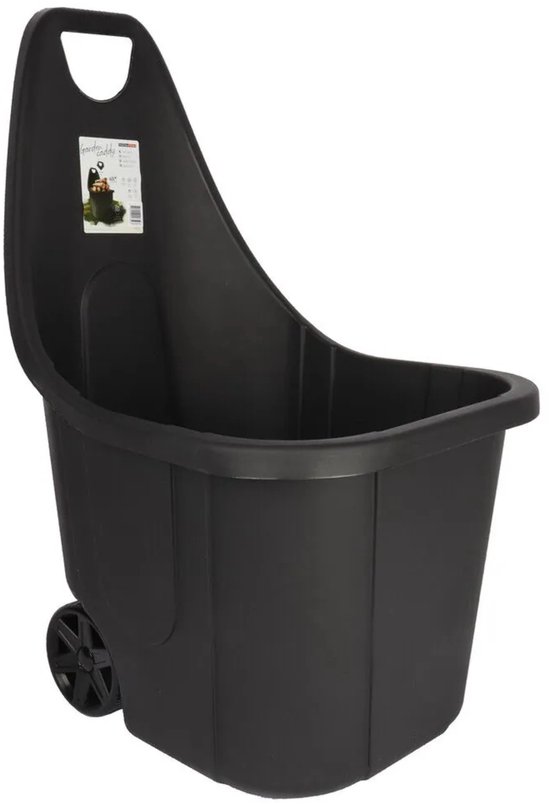 Talen Tools Tuinafvalbak op wielen 60 liter, kantelbaar en vochtbestendig, ideaal voor bladeren en takjes opruimen