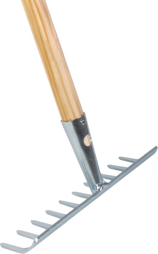 Talen Tools – Tuinhark – 10 tanden – Verzinkt – 25 cm – Essenhouten steel – 160 cm van Talen Tools