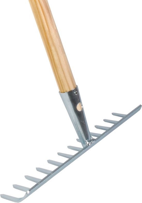 Talen Tools - Tuinhark - 12 tanden - Verzinkt - 30 cm - Essenhouten steel - 160 cm van Talen Tools
