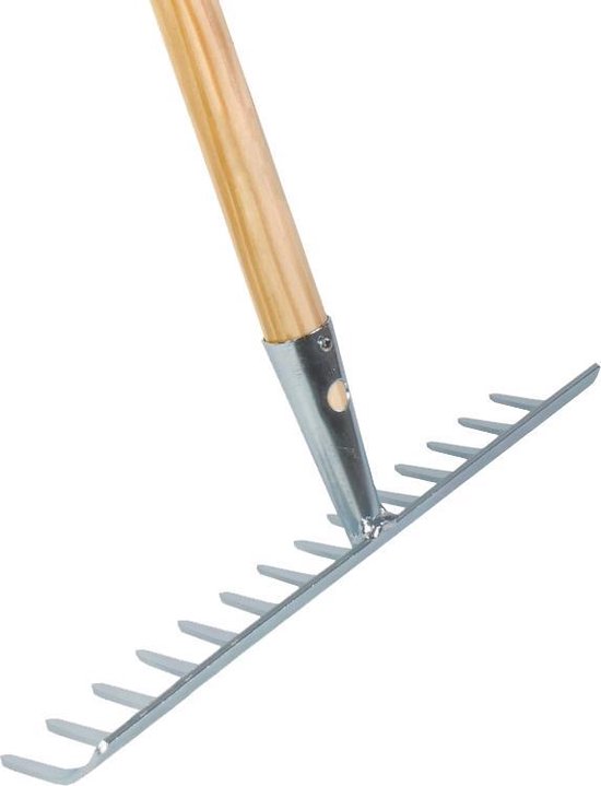 Talen Tools - Tuinhark - 14 tanden - Verzinkt - 35 cm - Essenhouten steel - 160 cm van Talen Tools