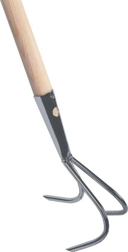 Talen Tools – Tuinkrabber – Verzinkt – 3 tanden – Essenhouten steel – 140 cm van Talen Tools
