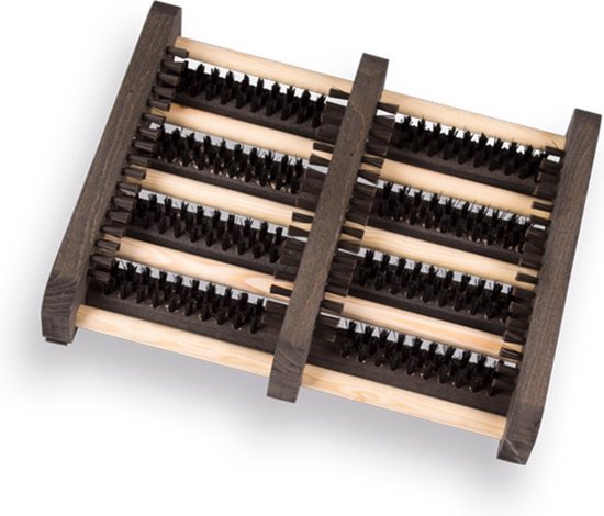 Talen Tools - Voetenveger - Dubbel - Harde kunststof borstels van Talen Tools