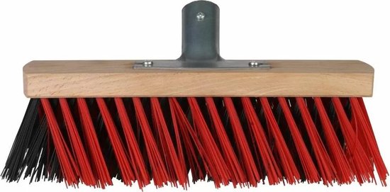 Talen Tools - X-bezem - Buiten - 30 cm - Rood/Zwart - Zonder steel van Talen Tools