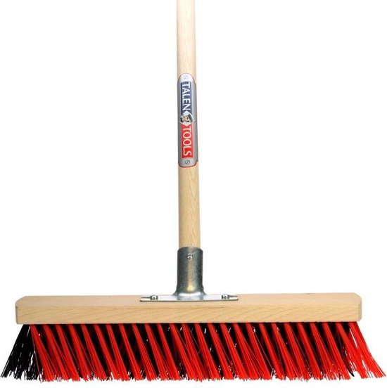 Talen Tools - X-bezem - Buiten - 40 cm - Rood/Zwart - Compleet van Talen Tools