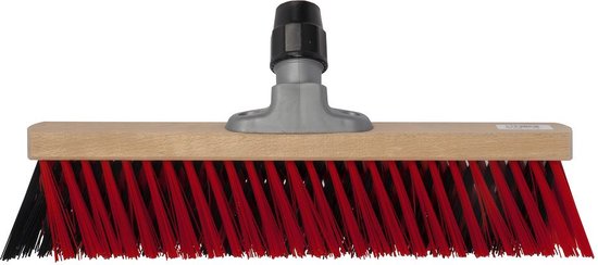 Talen Tools - X-bezem - Buiten - 40 cm - Rood/Zwart - Zonder steel van Talen Tools