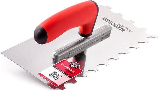 Tandtroffel RVS 270x130 mm Gekarteld Voor Voeg- en Lijmwerk van Merkloos	