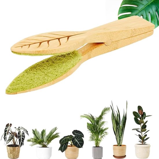 Tang voor het schoonmaken van kamerplantenbladeren - Handborstel voor het schoonmaken van bladeren - Reiniger voor plantenbladeren - Tuingereedschap - Eenvoudig te gebruiken van Merkloos	