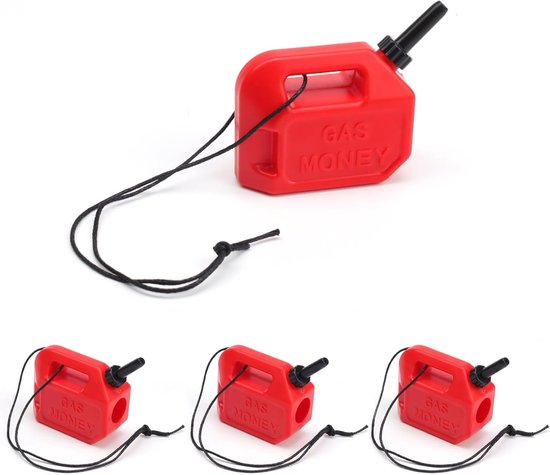 Tank Vouchers Set of 4 - Christmas Tree Canisters - Rood - Rijbewijs - Cadeau met Touw voor Hangen - Creatieve Unieke Decoratie Geschenk van Merkloos	