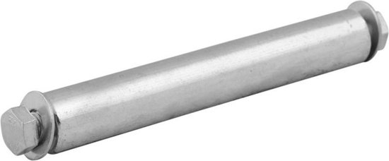 Tarsus As voor Kruiwagenwiel 128 mm x Ø 20 mm van T