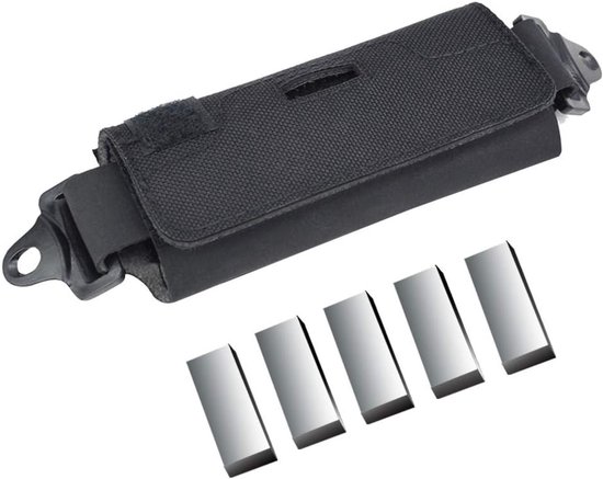 Tas voor helm - balancerstas voor tactische helmen - accessoires voor balanshelm met 5 tegengewichten