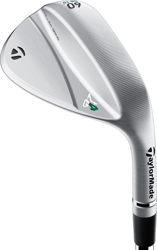 TaylorMade Milled Grind 4 Wedge (steel shaft) 2023 - Chrome - LINKS | Linkshandig | | 60° Loft | 10° Bounce van TaylorMade