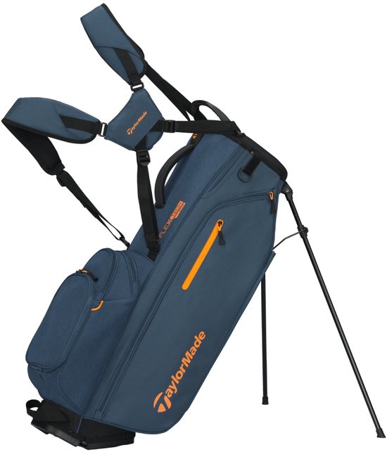 TaylorMade Qi4D Flextech Crossover Standbag 2026 - Blauw Oranje van Merkloos