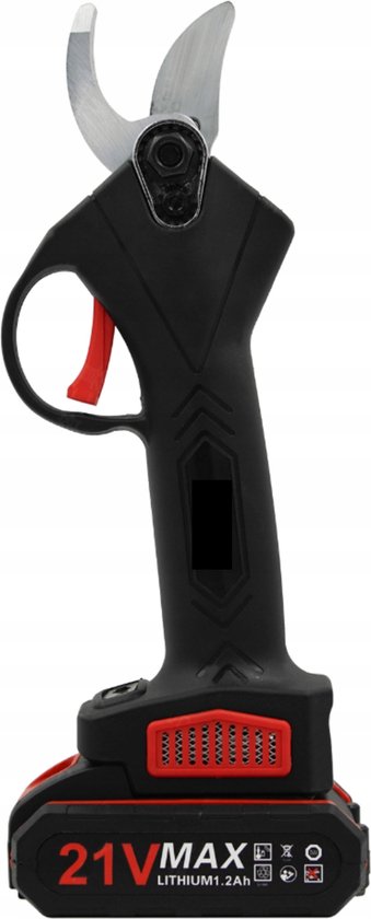 TD Elektrische Snoeischaar - Takkenschaar - Heggenschaar - Tuinschaar - Bloemenschaar - 2 Accu's - Opbergkoffer - Zwart van TD