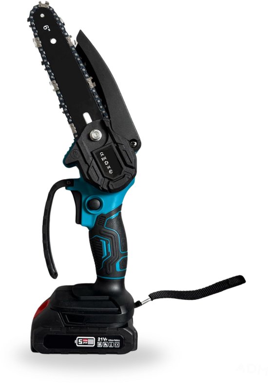 TDGarden PowerCut Series – Mini Elektrische Kettingzaag – 6m/s Kettingsnelheid – 4”/6” Zaagblad – Met Accu en Koffer van TDGarden