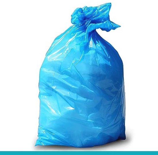 Tear-proof Blue Garbage Bags 240 Litres - Pack of 10 van Merkloos	