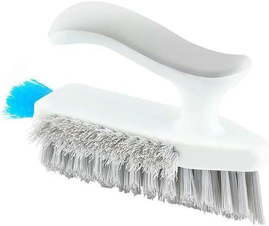 Tegel en Voegborstel - Hoekreiniger Gereedschap - Sanitair Reinigen - V-vorm 90 graden - 155 cm - Wit Groen