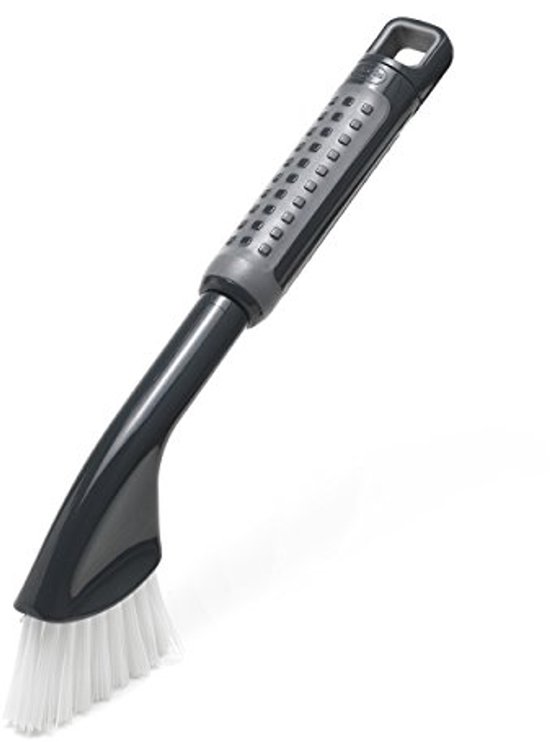 Tegel Grout Reinigingsborstel met ComfiGrip Handvat - Metallic Grafiet 27 cm van Merkloos	