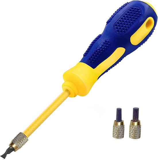 Tegel Wortelverwijderaar - Wortel Gereedschap - Onkruid Verwijderen - 4-in-1 Koppen - 0.8-4 mm van Merkloos	