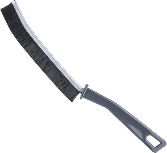 Tegelborstel - Voegenschrobber Reiniger - Badkamer Keuken Reinigen - Schuine Hoek Ontwerp - 1 Stuks - Zwart van Merkloos	