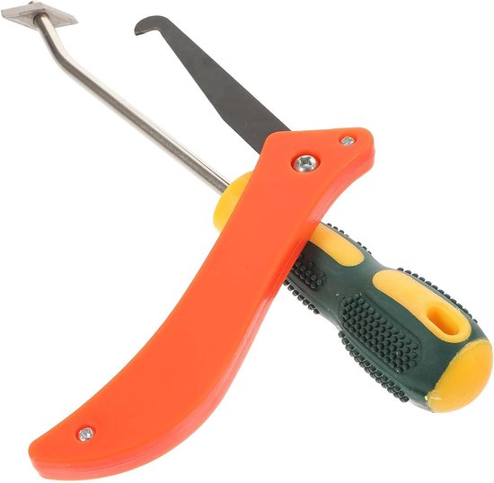 Tegellijm Verwijderaar - Voegenkrabber Kitmes - Efficiënte Reiniging - Ergonomisch Ontwerp - 2 Stuks - Diverse Kleuren