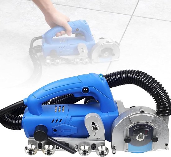Tegelreiniger - Voegmachine - Naden Reinigen - Zelfzuigend Systeem - 1200W Vermogen - Grijs