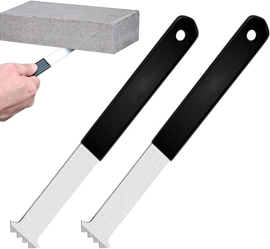 Tegelverwijderaar Set - Steenlifter Tuin - Terras Aanleggen - Dubbel Gewricht Ontwerp - 2 Stuks - Zwart