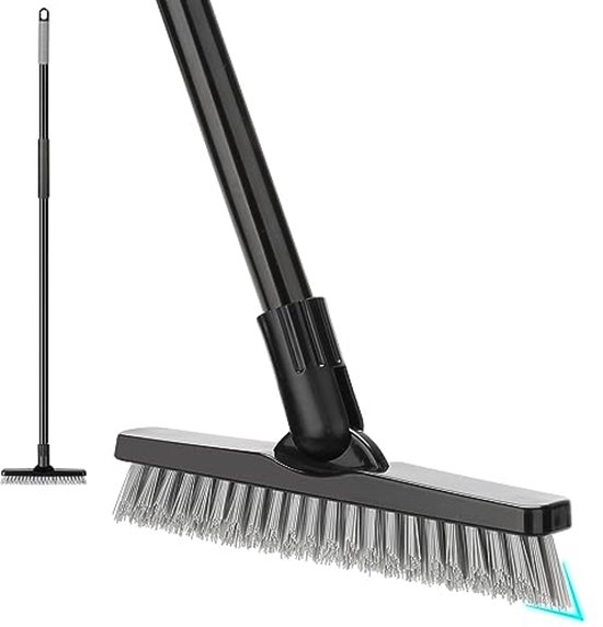 Tegelvloer Grout Borstel met Lange Handgreep - Schrobber voor badkamer van Fripac Mondial