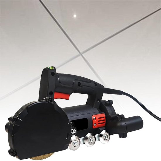 Tegelvoeg Reiniger - Voegmachine Elektrisch - Naden Reinigen - Ingebouwd Stofopvangapparaat - 30 CM - Grijs