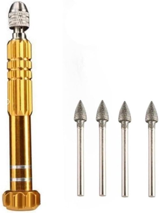 Tegelvoeg reinigingsset - Grout reiniger - Hardnekkige vlekken verwijderen - Diamant gecoate bits - 10 x 3 x 3 cm