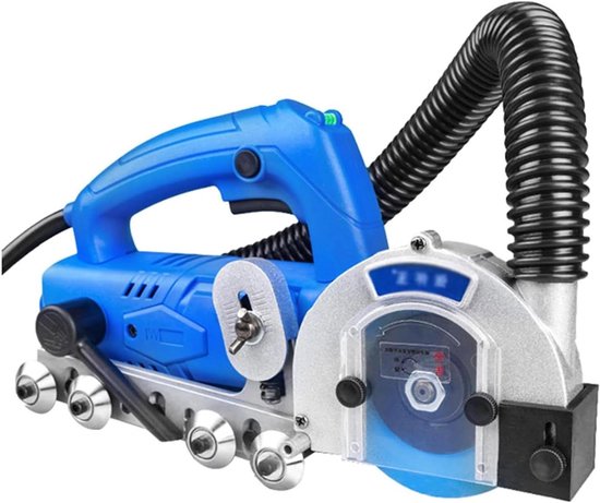 Tegelvoegenreiniger - Voegenschraper Elektrisch - Naden Reinigen - Geïntegreerd Vacuüm - 1200 W - Grijs