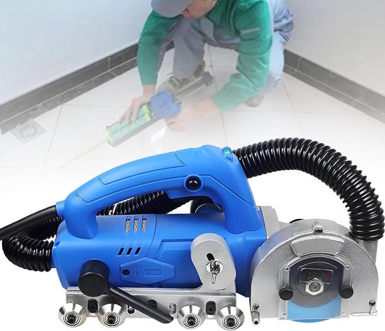 Tegelvoegenreiniger - Voegenverwijderaar - Voegen Reinigen - 1200W Krachtige Motor - 9000 Omw/Min - Grijs