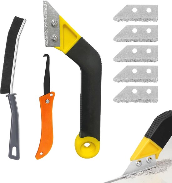 Tegelvoegenverwijderaar - Voegenreiniger en Gereedschap - 6 stuks van Brosseer