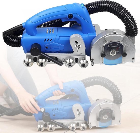 Tegelvoegreiniger - Voegmachine - Voegen Bewerken - Automatische Waterblazer - 1200W Vermogen - Grijs