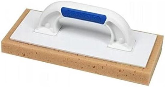Tegelwasplank met spons - Voegen plank - Na het voegen - Ergonomische handgreep - 130 x 290mm - Grijs