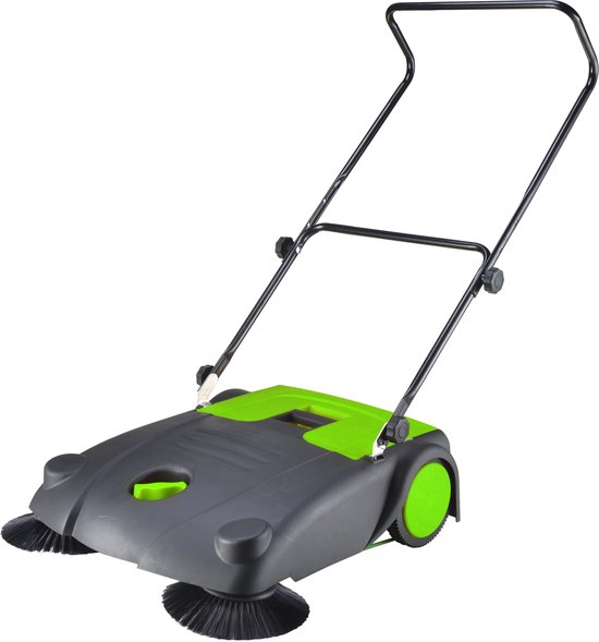 Teien handveegmachine - Veegmachine - Veegwagen - 70 cm werkbreedte - In hoogte verstelbaar van Teien
