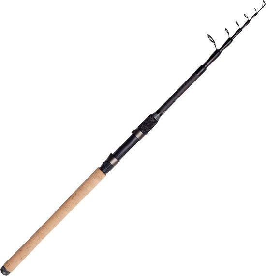 Tele Expandable Fishing Rod - 2.4 m Lightweight Carbon with 25-40 g Power van Merkloos	