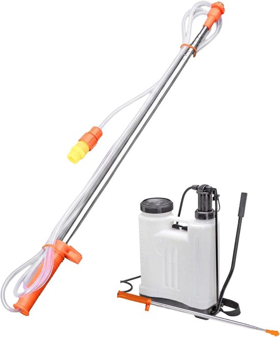 Telescoop Sproeistaaf - Verstelbare Lans - Planten Water Geven - Roestvrij Staal - 60 cm - Zilver