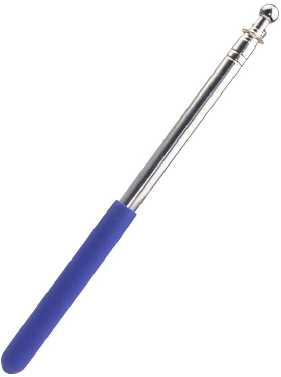 Telescoop Vlaggenstok - Draagbare Stok - Lesgeven Reizen - Lichtgewicht & Compact - 1.6 Meter - Zwart van Merkloos	
