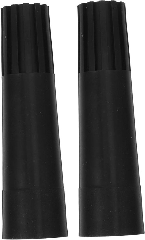 Telescoopstang Adapter - Verlengstuk Bezemsteel - Schoonmaak Werk - Schroefdraad Verbinding - 2 Sets - Zwart