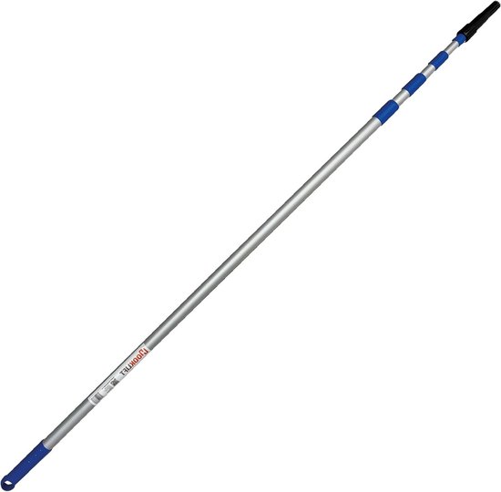 Telescoopstang Aluminium - Uitschuifstok Schilderstok - Schoonmaken Huis - Traploos Verstelbaar - 154-505 cm - Aluminium