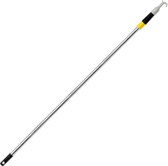 Telescoopstang met zolderhaken 120 cm - 4-delig - Kunststof haken - Voor dakramen en zolders - Ruimtebesparend op te bergen van Merkloos	