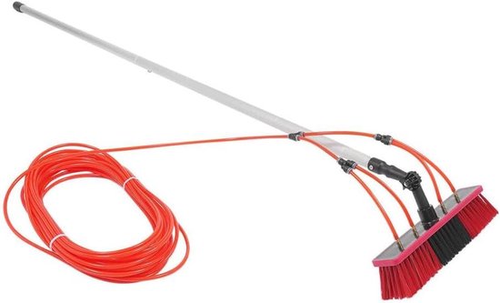 Telescoopstang - Reinigingssteel - Ramen wassen - Met watertoevoer - 8 meter - Roze