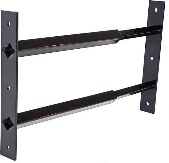 Telescoopstang - Veiligheidsstang - Ramen Beveiligen - Directe Installatie - 30 tot 55 cm - Zwart
