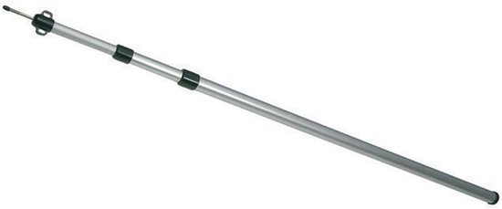 Telescoopstang - Verstelbare paal - Tarpen Spannen - Lichtgewicht Aluminium - 95-230 cm - Zilver